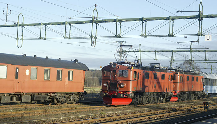 Med mutippelkopplade Da-lok ankommer SvJvm Herrljunga. Foto: Per-ke Lampemo