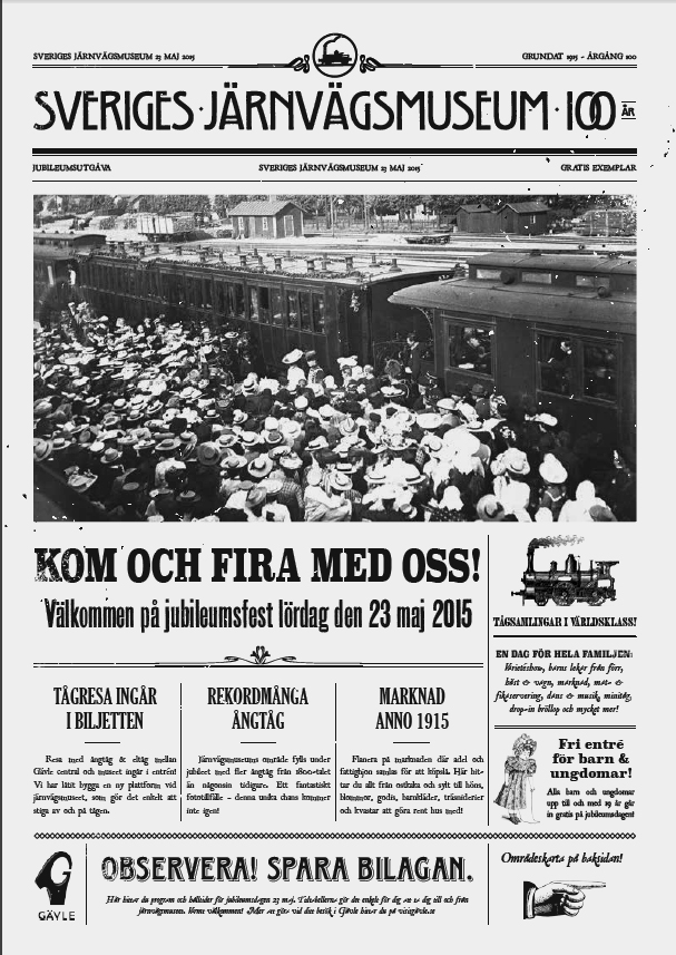 Sveriges Järnvägsmuseum 100 år!