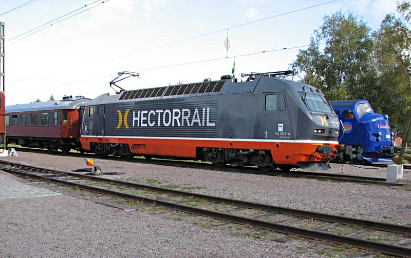 Hector Rail visade upp sitt nya lok "Starling". Foto: Rolf Sten